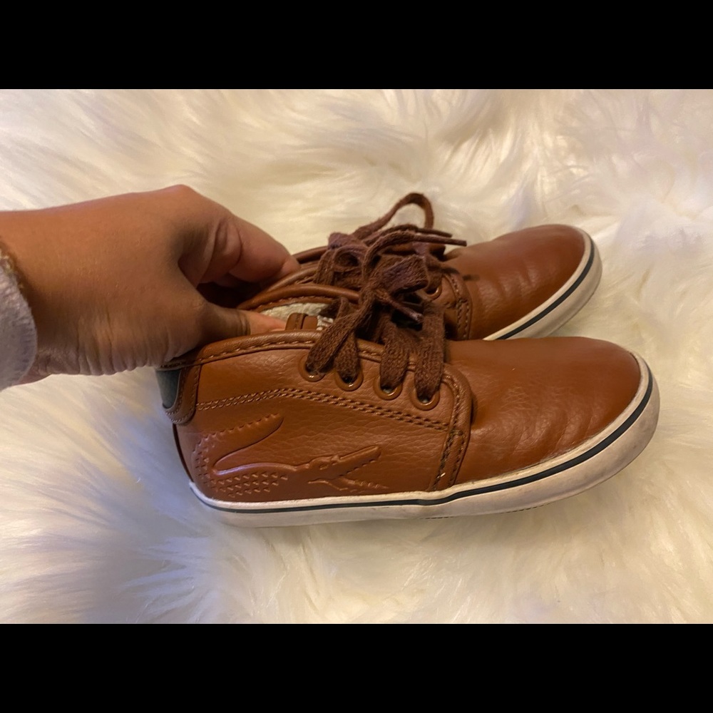 Lacoste toddler shoes size 7c